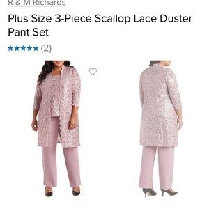 Mother of Bride/Groom 3 piece set. Plus size